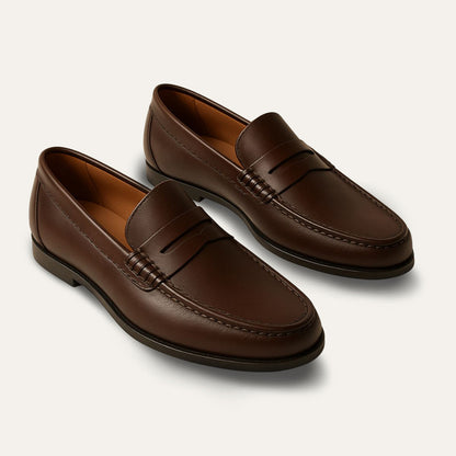 Classic Leather Slip On Loafers for Men