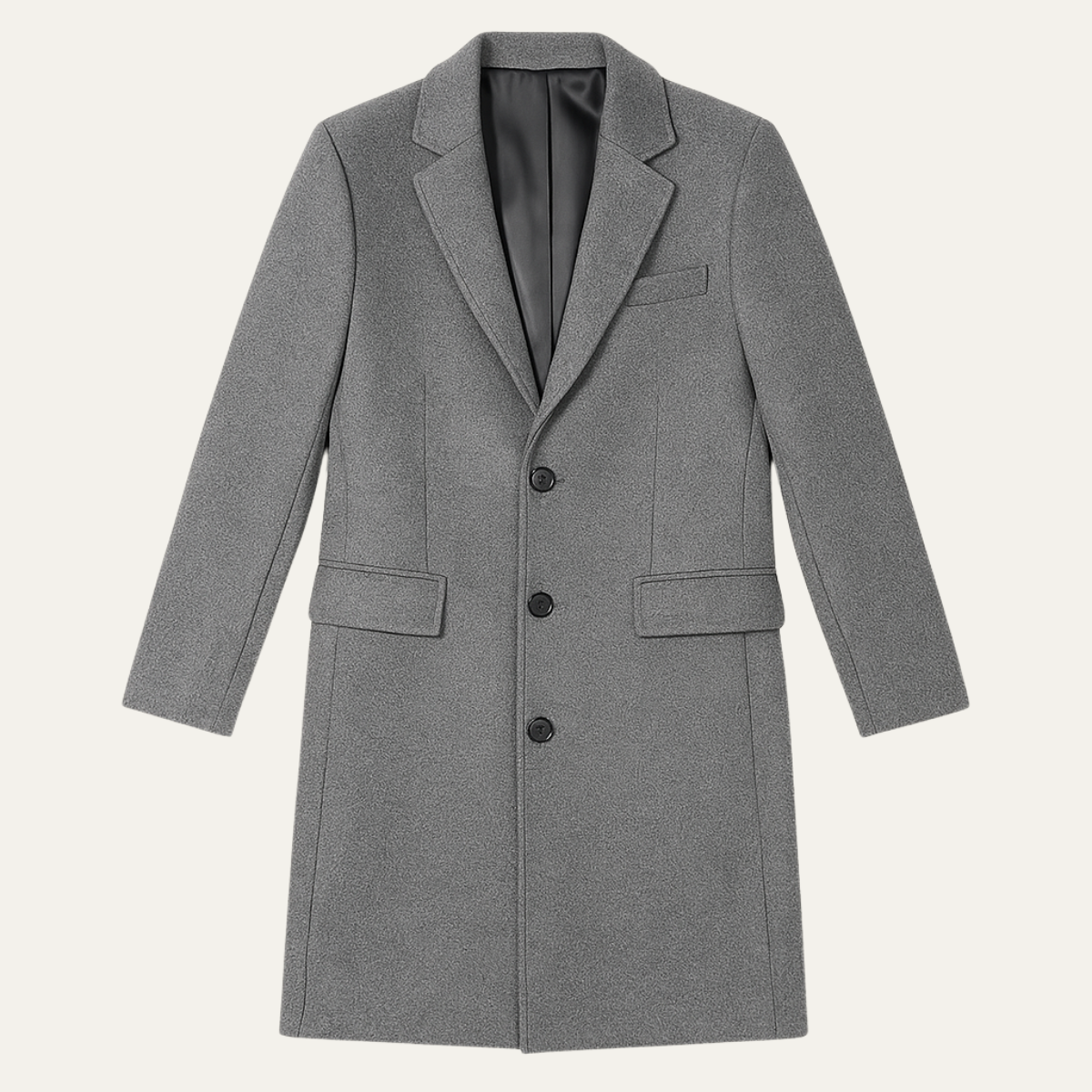 Classic Men's Wool Mix Winter Coat - Nocini
