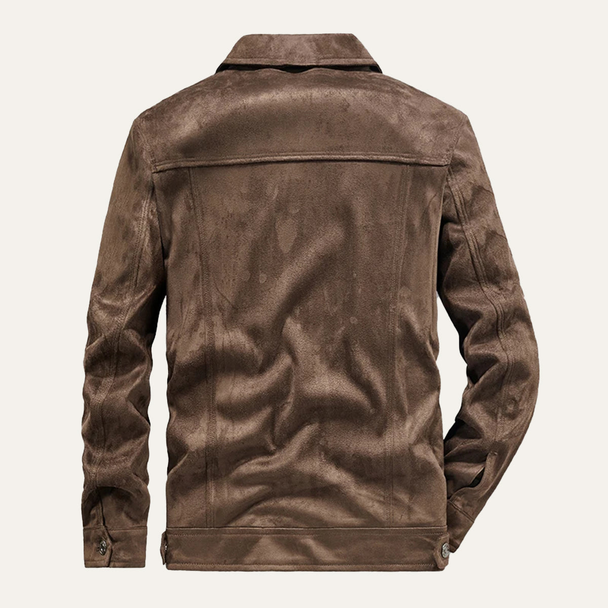 Classic Leather Cargo Coat for Men - Durable Everyday Wear