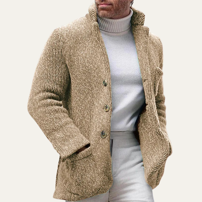 Men's Cozy Knit Button Cardigan Sweater