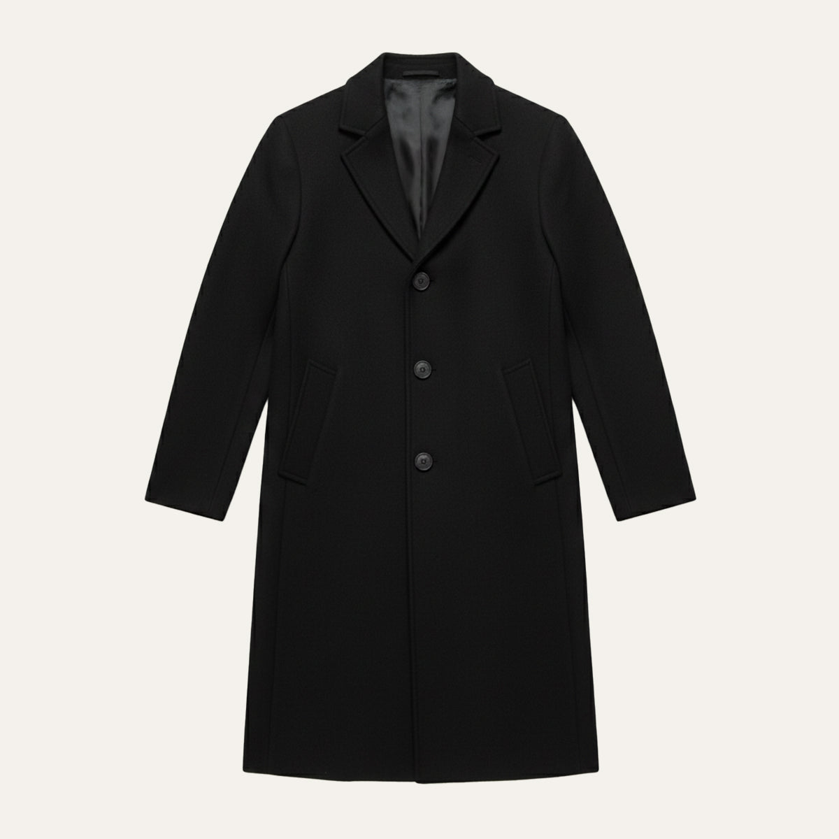Warm Mens Traditional Wool Pea Coat