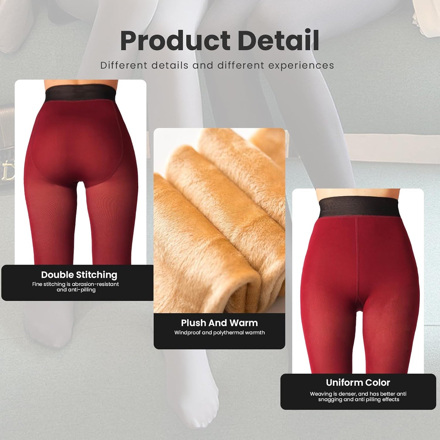 Fleece-lined Tights - Nova-Black-XS-Nora Luxe