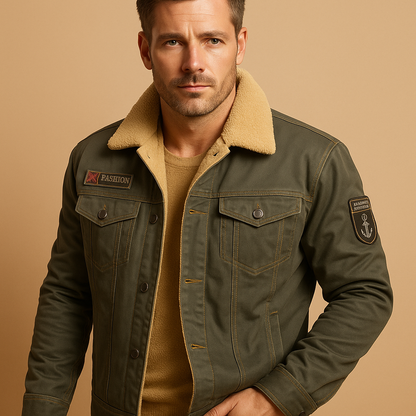 Warm Biker Jacket for Men Ryder - Nocini