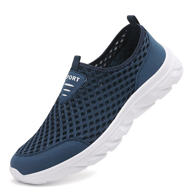 Breathable Mesh Sneakers for Men with Elastic Fit - Pexav