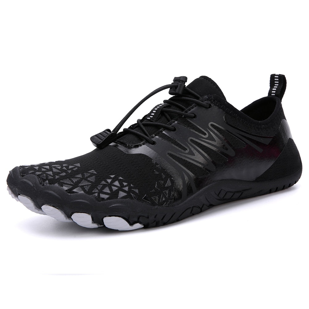 FlexBare 3.0 | Comfortable Barefoot Shoes for Everyone-Black and grey-5-Nora Luxe