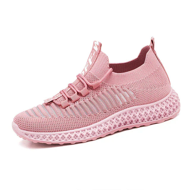 FlexStride 4D | Everyday Sports Shoe for Women with Cushioned Sole-Pink-5-Nora Luxe