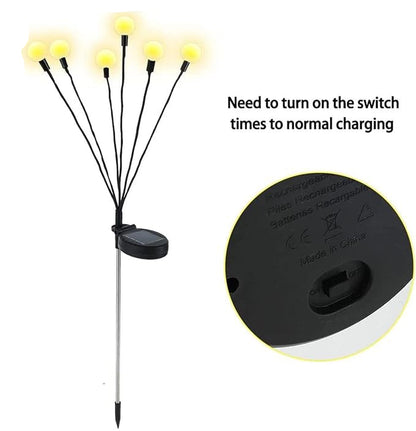 Floating Solar Garden Lights with Firefly Effect – FireGlow-Nora Luxe