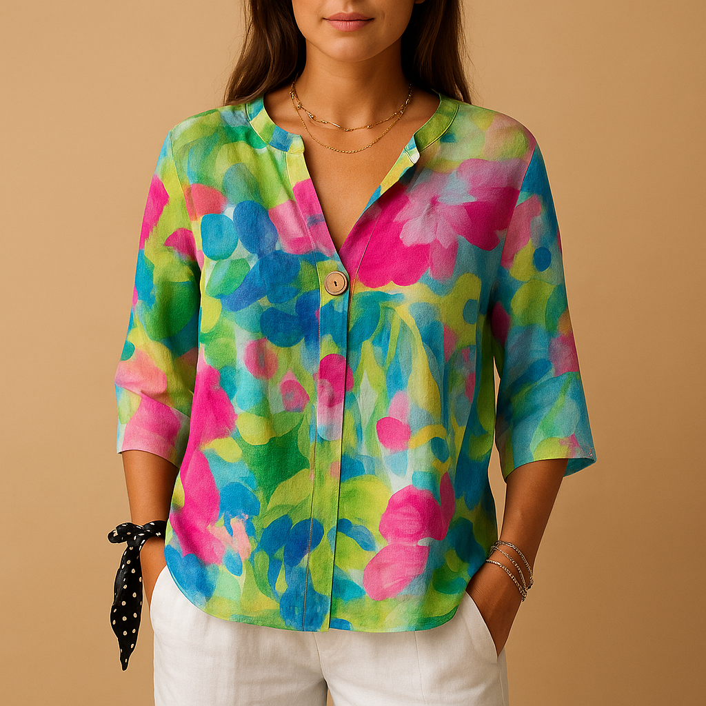 Pretty Women's Flower Blouse - Nocini