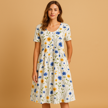 Pretty Summer Women's Cotton Dress - Nocini