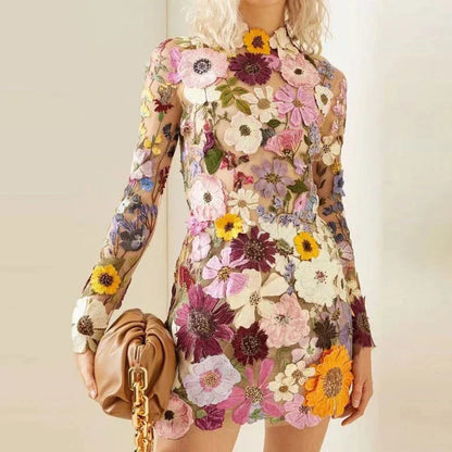 Elegant Lace Party Dress for Women - Pexav