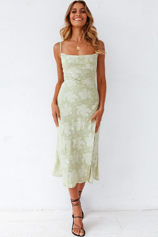 Elegant Women's Floral Midi Dress - Nocini