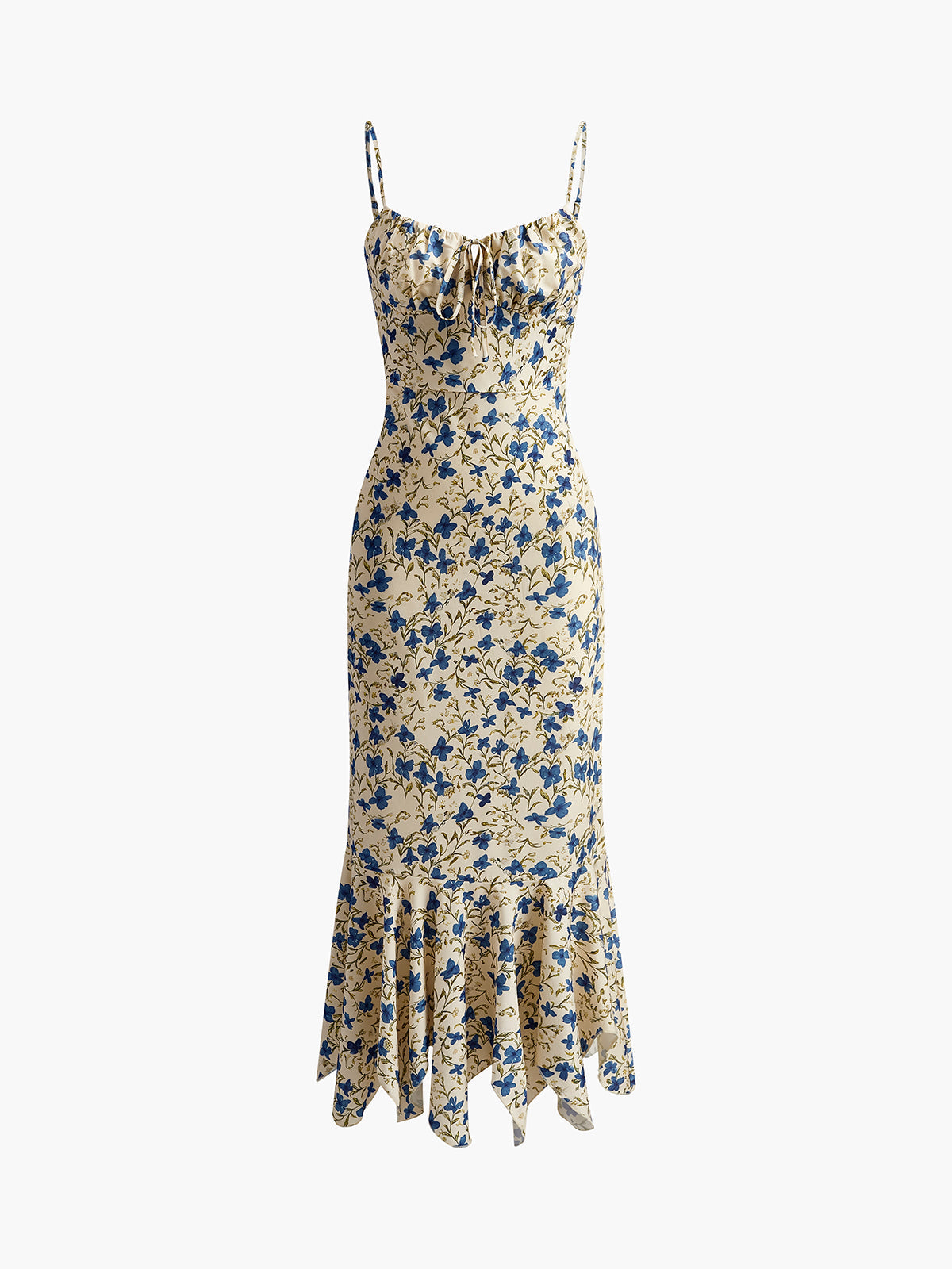 Vibrant Garden Print Maxi Summer Dress