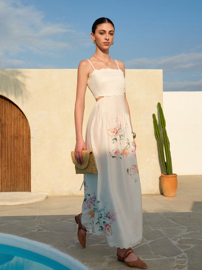 Pretty Ruffled Off Shoulder Summer Dress