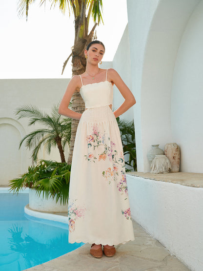 Pretty Ruffled Off Shoulder Summer Dress