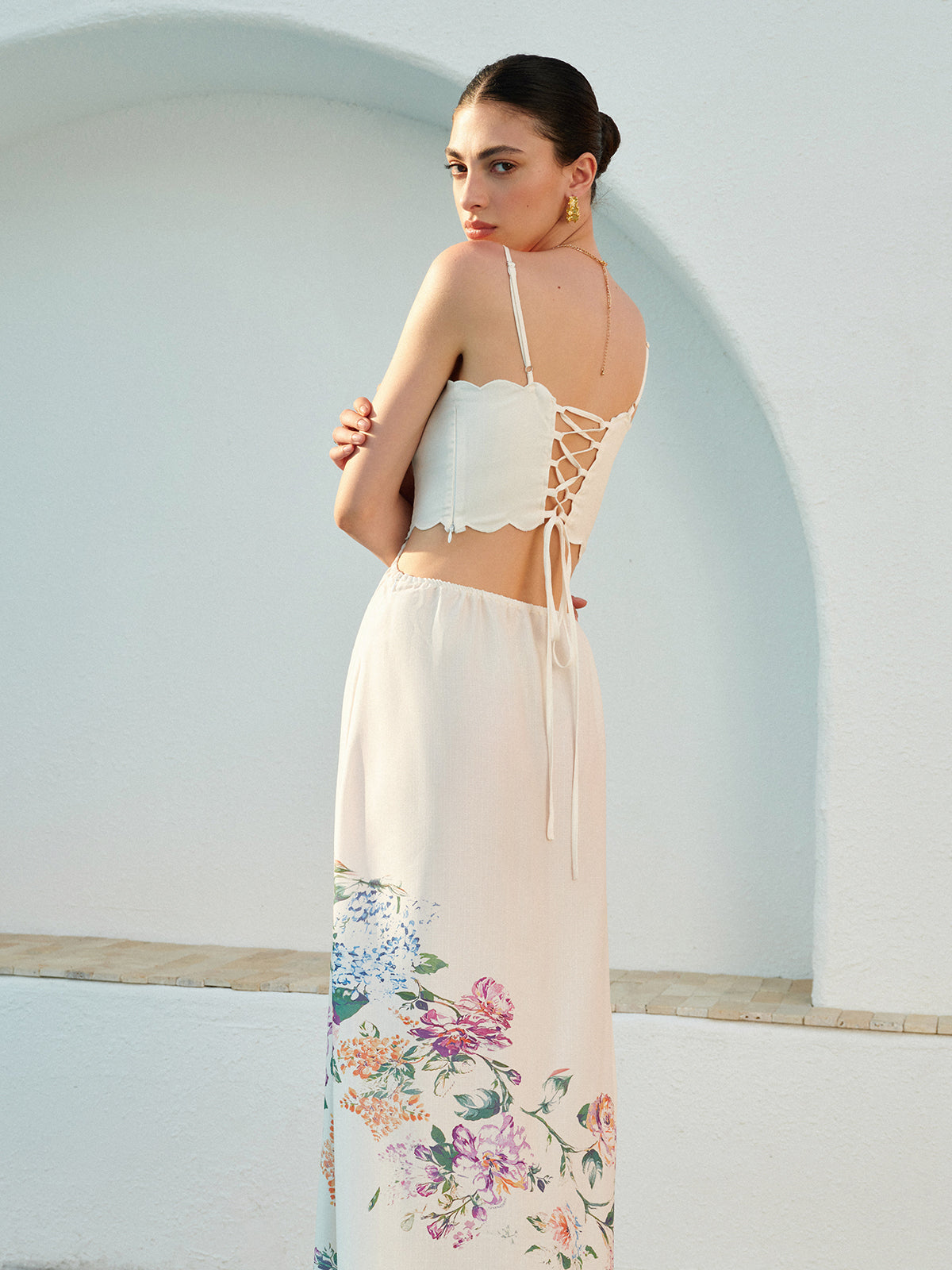 Pretty Ruffled Off Shoulder Summer Dress