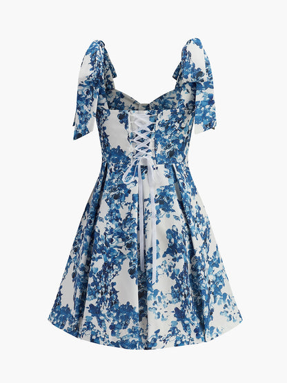 Pretty Ruffle Neck Summer Dress