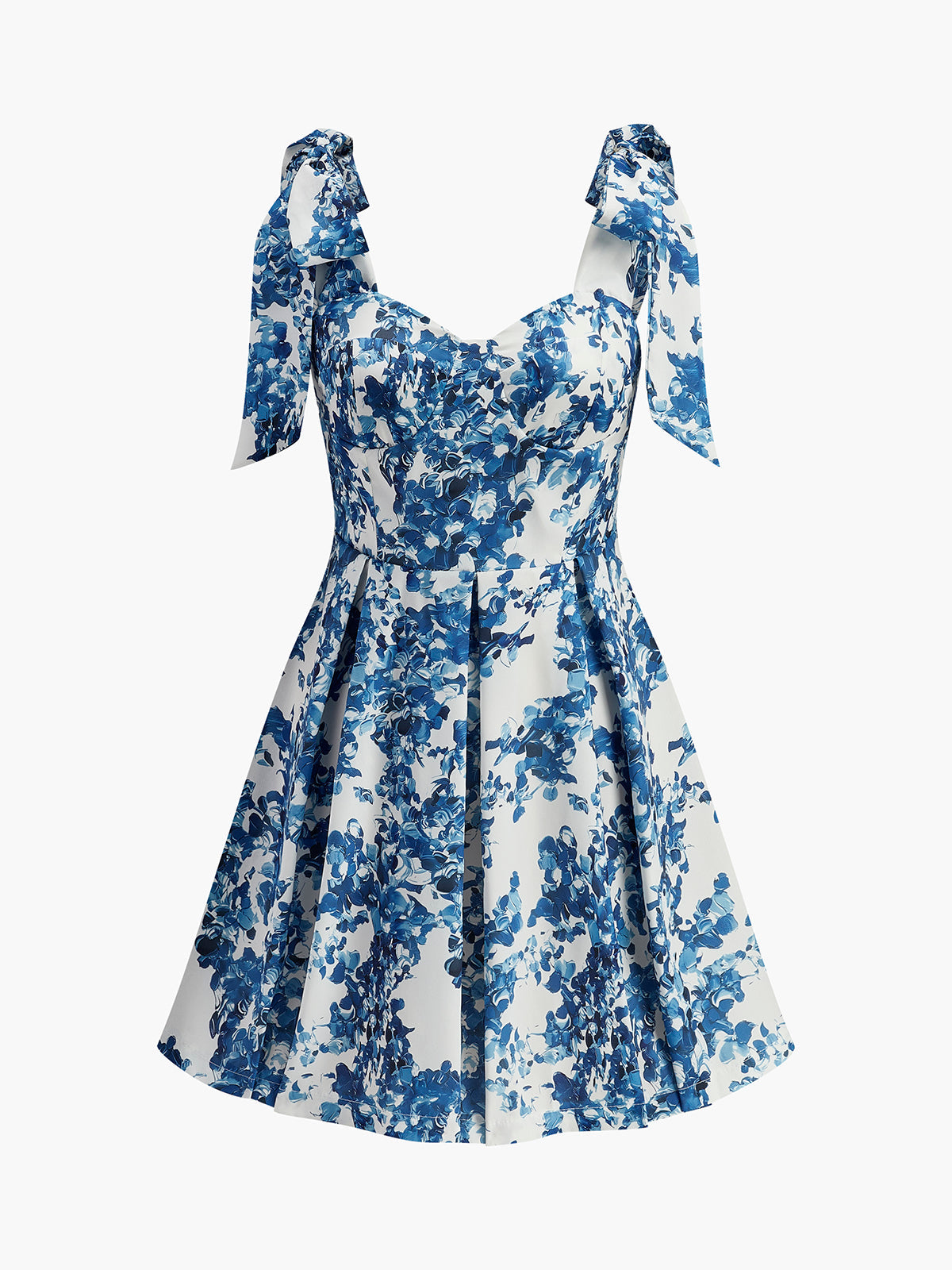 Pretty Ruffle Neck Summer Dress - Pexav