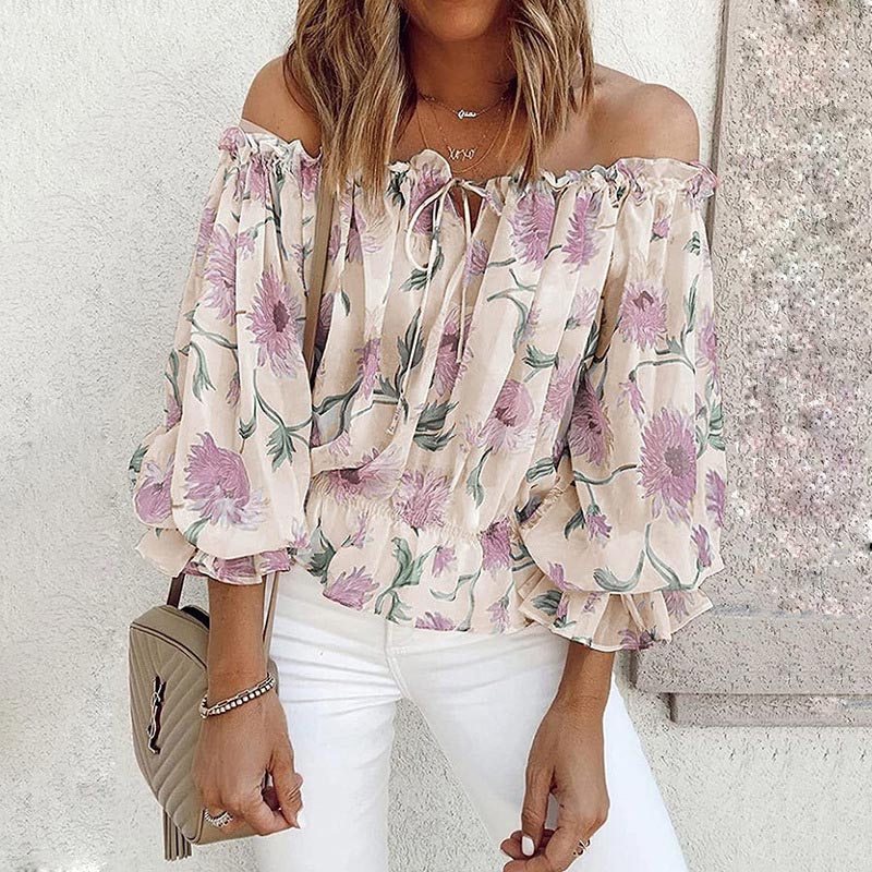 Pretty Ruffled Sleeve Blouse for Women - Pexav