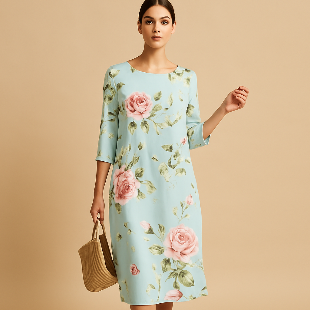 Elegant Knee Length Dress for Ladies - Nocini