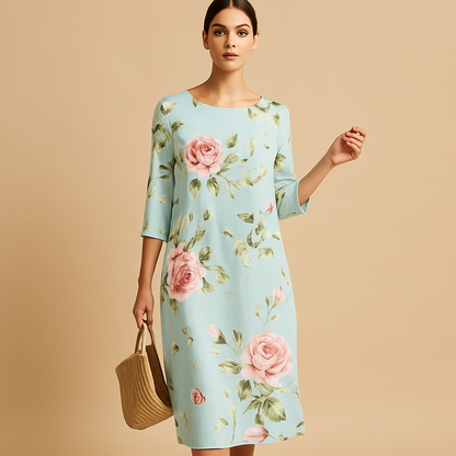Elegant Knee Length Dress for Ladies - Nocini