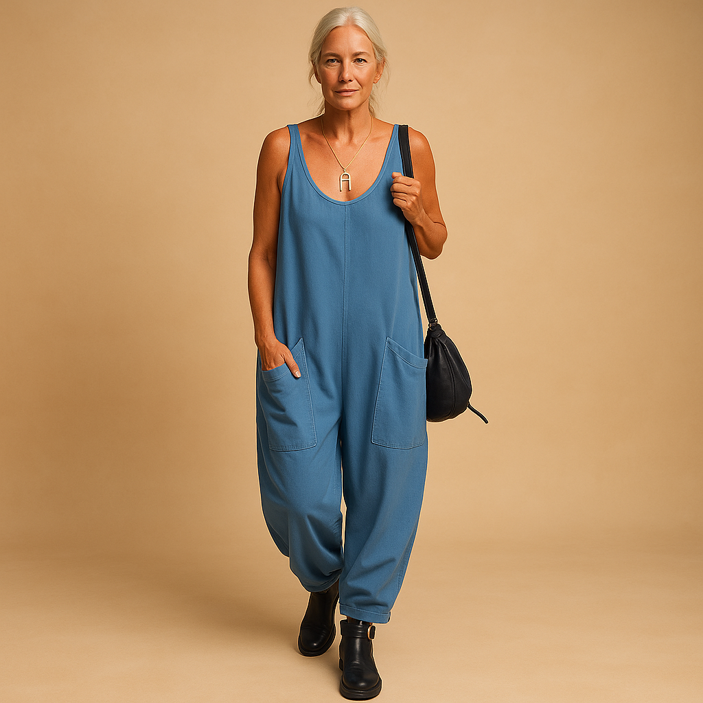 Women’s flowy summer dress with wide silhouette and lightweight fabric, perfect for sunny days, brunch, and casual outings.