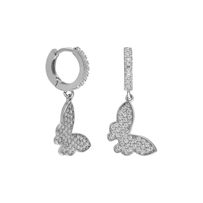 Flying Butterfly Earrings - Vivara-Silver-Nora Luxe
