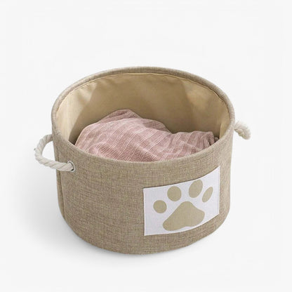 Foldable Toy Basket with Rope Handle – Livia-The Livary