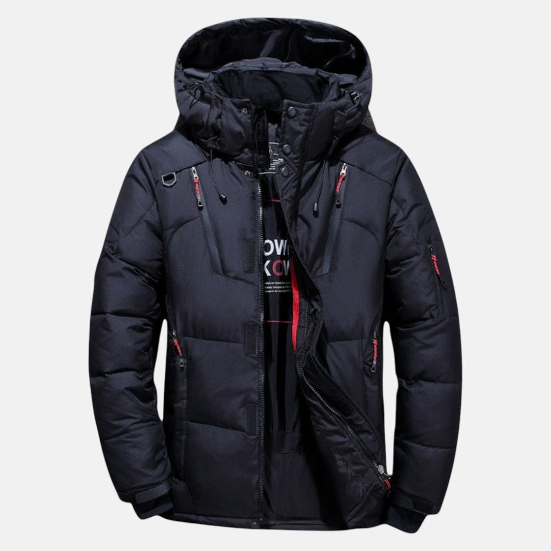 Warm Thick Filled Mid-Length Hooded Parka
