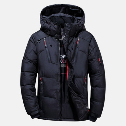Warm Thick Filled Mid-Length Hooded Parka