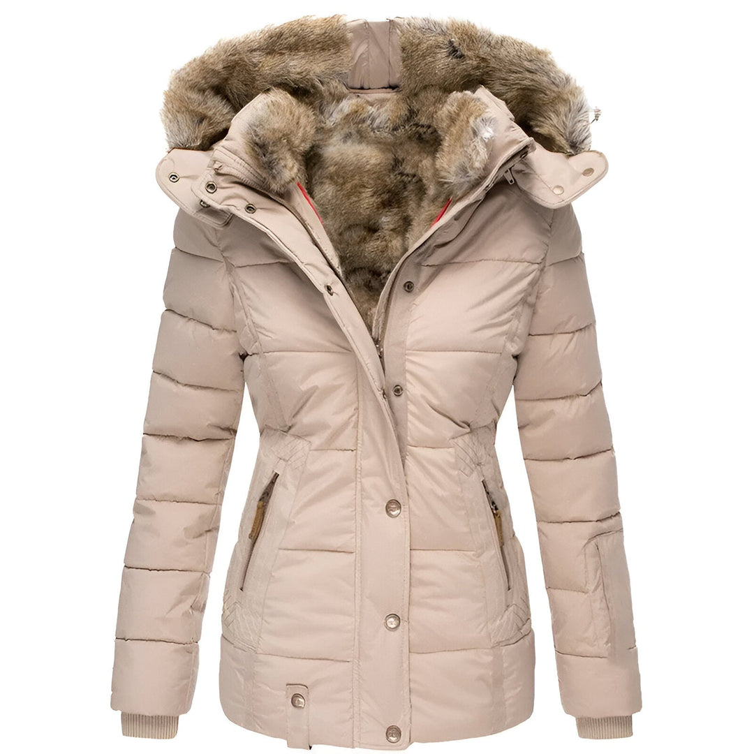 Soft Faux Fur Hooded Winter Puffer Coat for Women