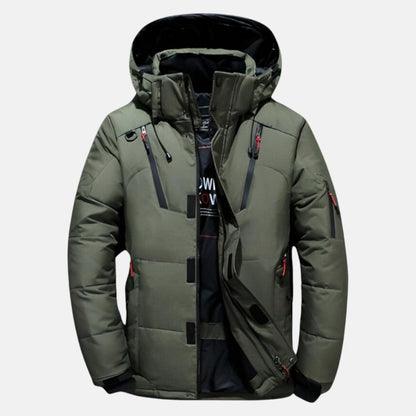 Warm Thick Filled Mid-Length Hooded Parka