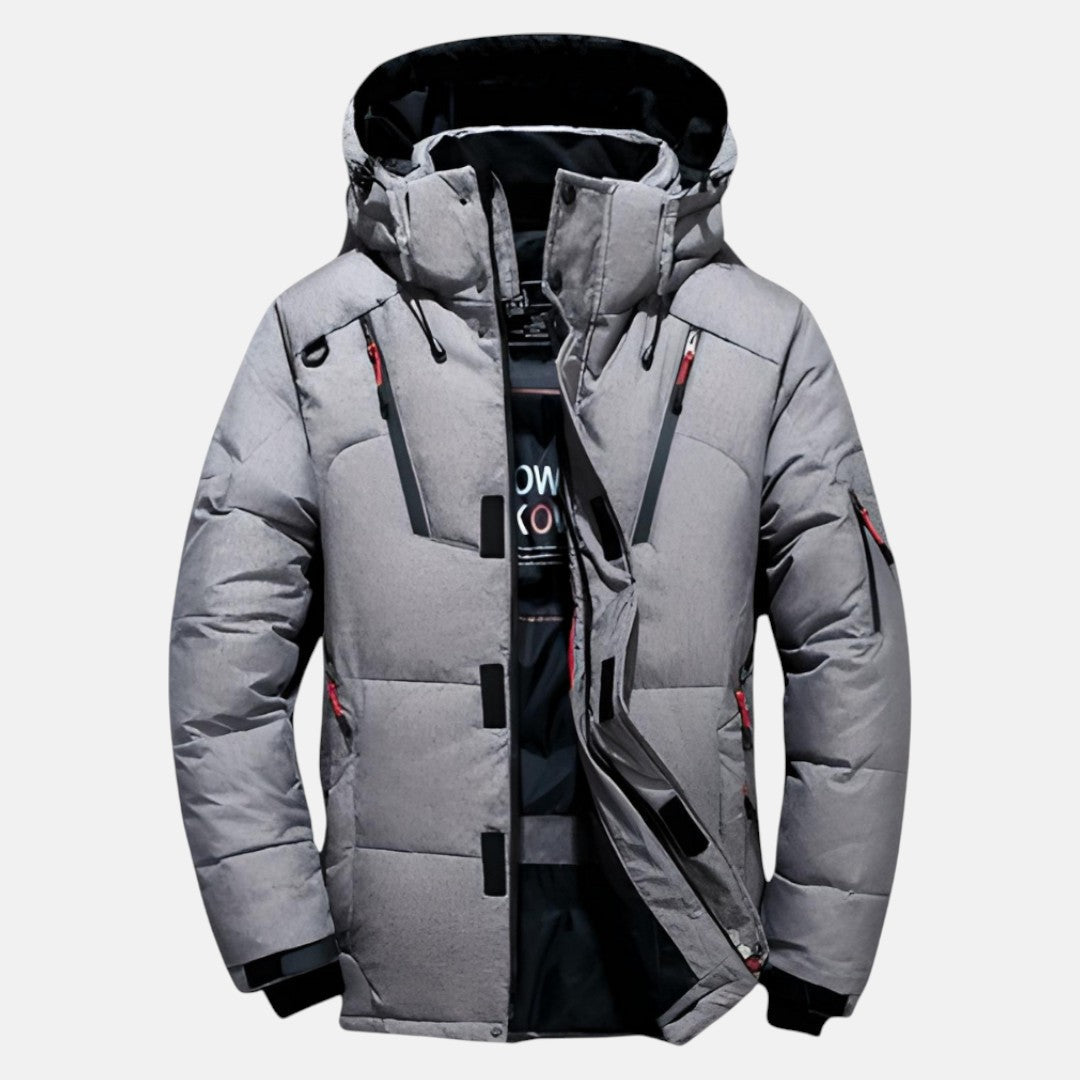 Warm Thick Filled Mid-Length Hooded Parka