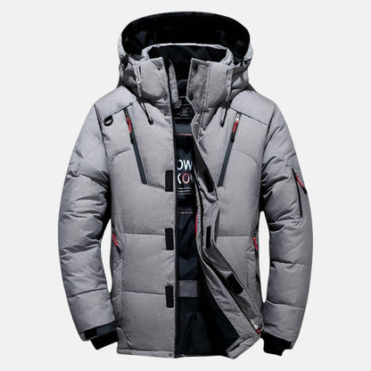 Warm Thick Filled Mid-Length Hooded Parka
