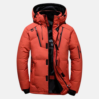 Warm Thick Filled Mid-Length Hooded Parka