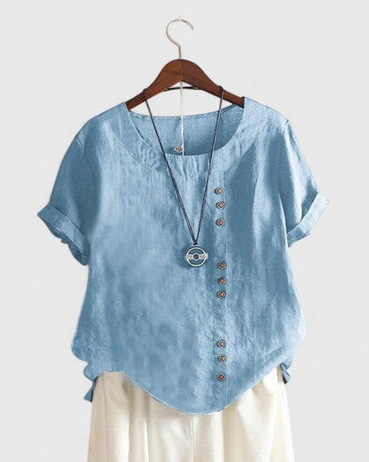 Stylish Casual Short Sleeve Women's Blouse