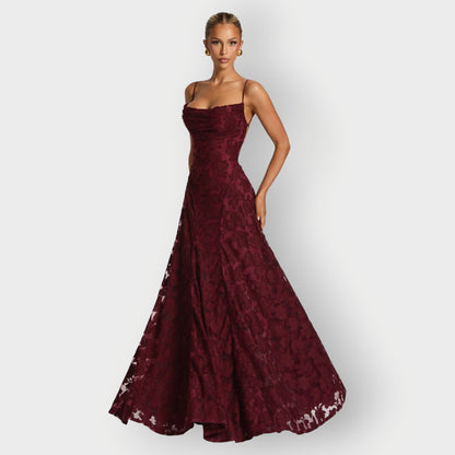 Luxurious Off Shoulder Velvet Evening Dress