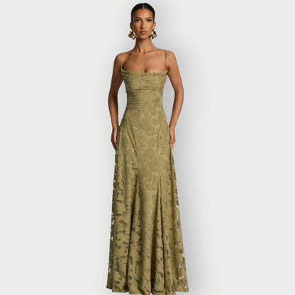 Luxurious Off Shoulder Velvet Evening Dress