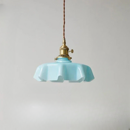 French Brass Hanging Lamp - BrassChic-Room yellow-Warm White-Nora Luxe