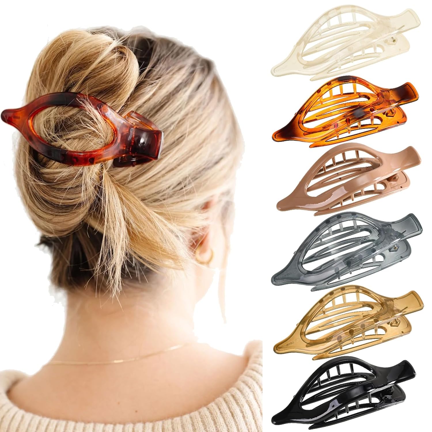 French Concord Hairpins - 6-Pack Volume Pins-Set 4-Nora Luxe
