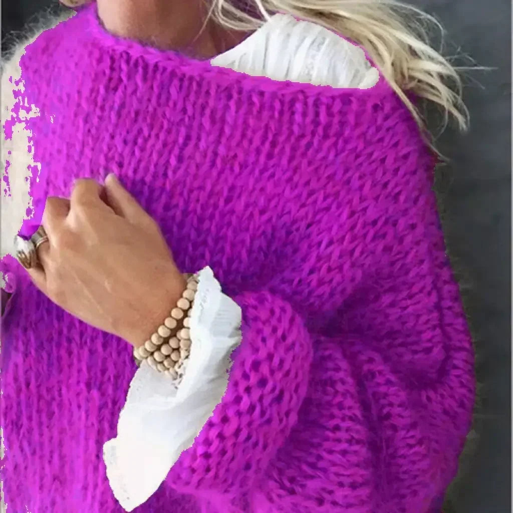 Cozy Cable Knit Pullover Sweater