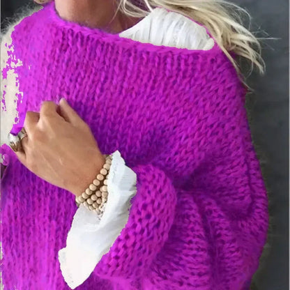 Cozy Cable Knit Pullover Sweater