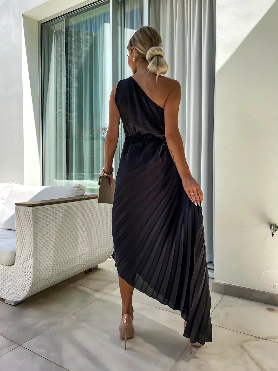 Elegant Floral Party Dress for Women