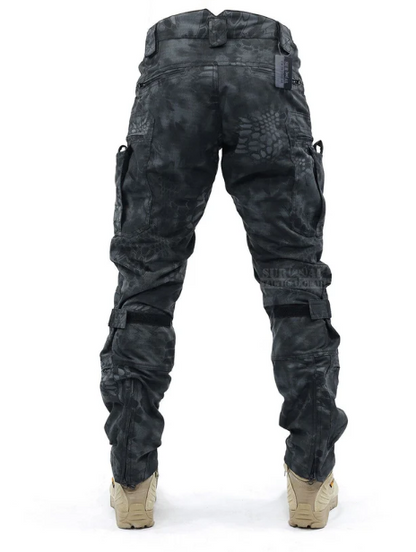 Functional Men's Cargo Trousers with Knee Protection – Bram-Grey-S-The Livary