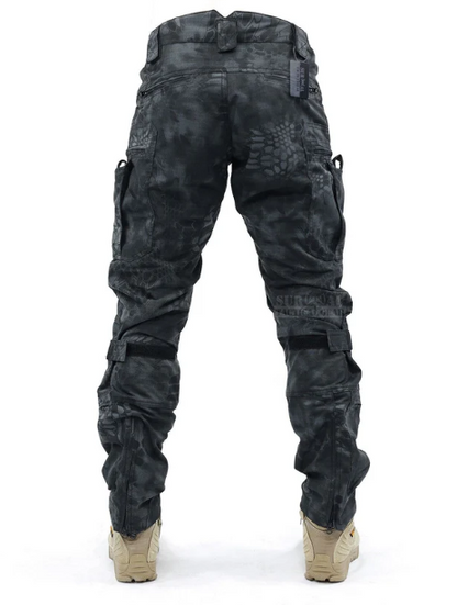 Functional Men's Cargo Trousers with Knee Protection – Bram-Grey-S-The Livary