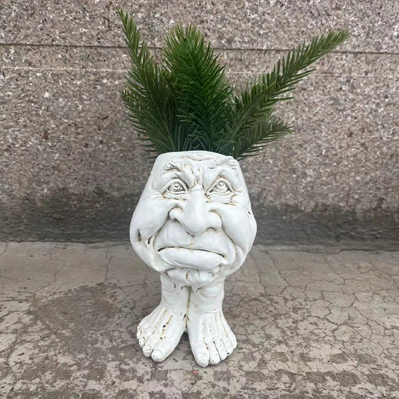 Funny Face Wax Plant Pot - GigglePot-3-Nora Luxe