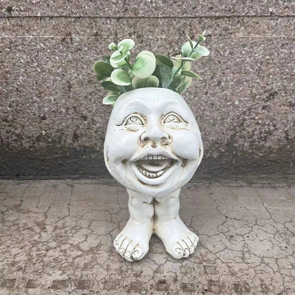 Funny Face Wax Plant Pot - GigglePot-5-Nora Luxe