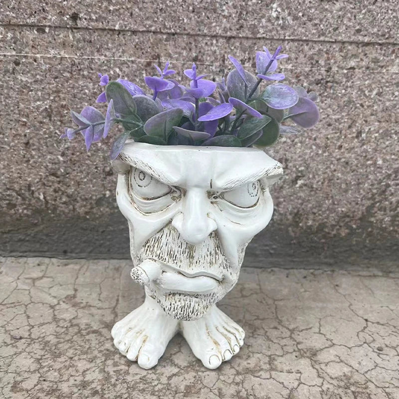 Funny Face Wax Plant Pot - GigglePot-6-Nora Luxe