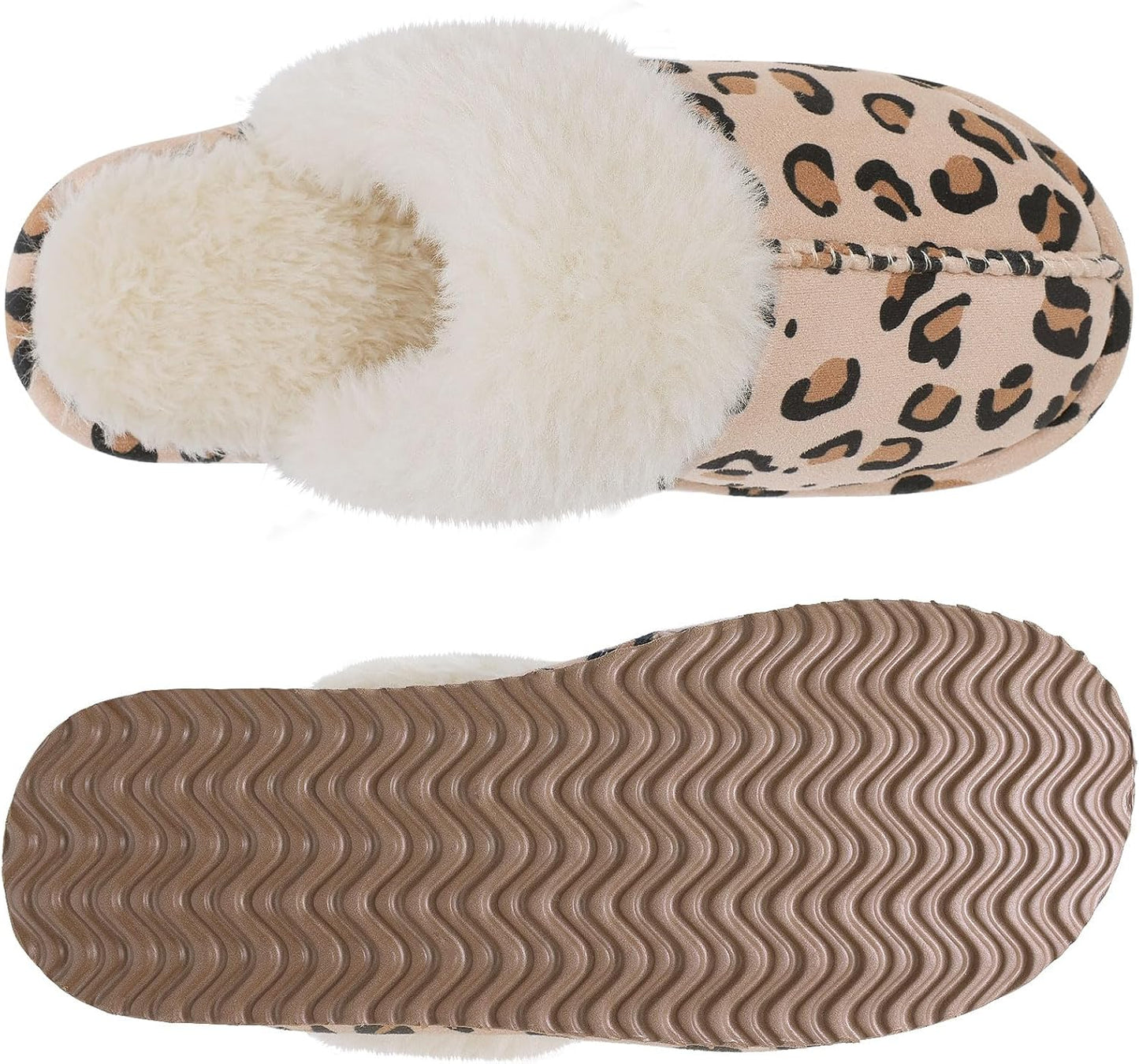 Fuzzy Memory Foam Slippers - SoftStep-Chestnut-4.5-Nora Luxe