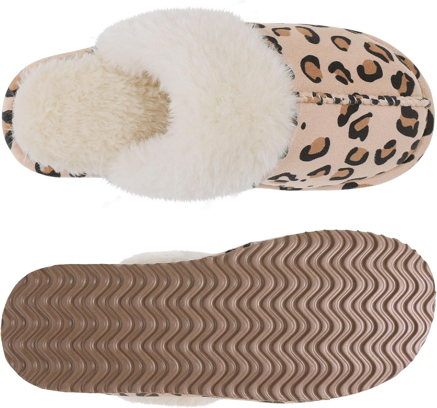 Fuzzy Memory Foam Slippers - SoftStep-Chestnut-4.5-Nora Luxe