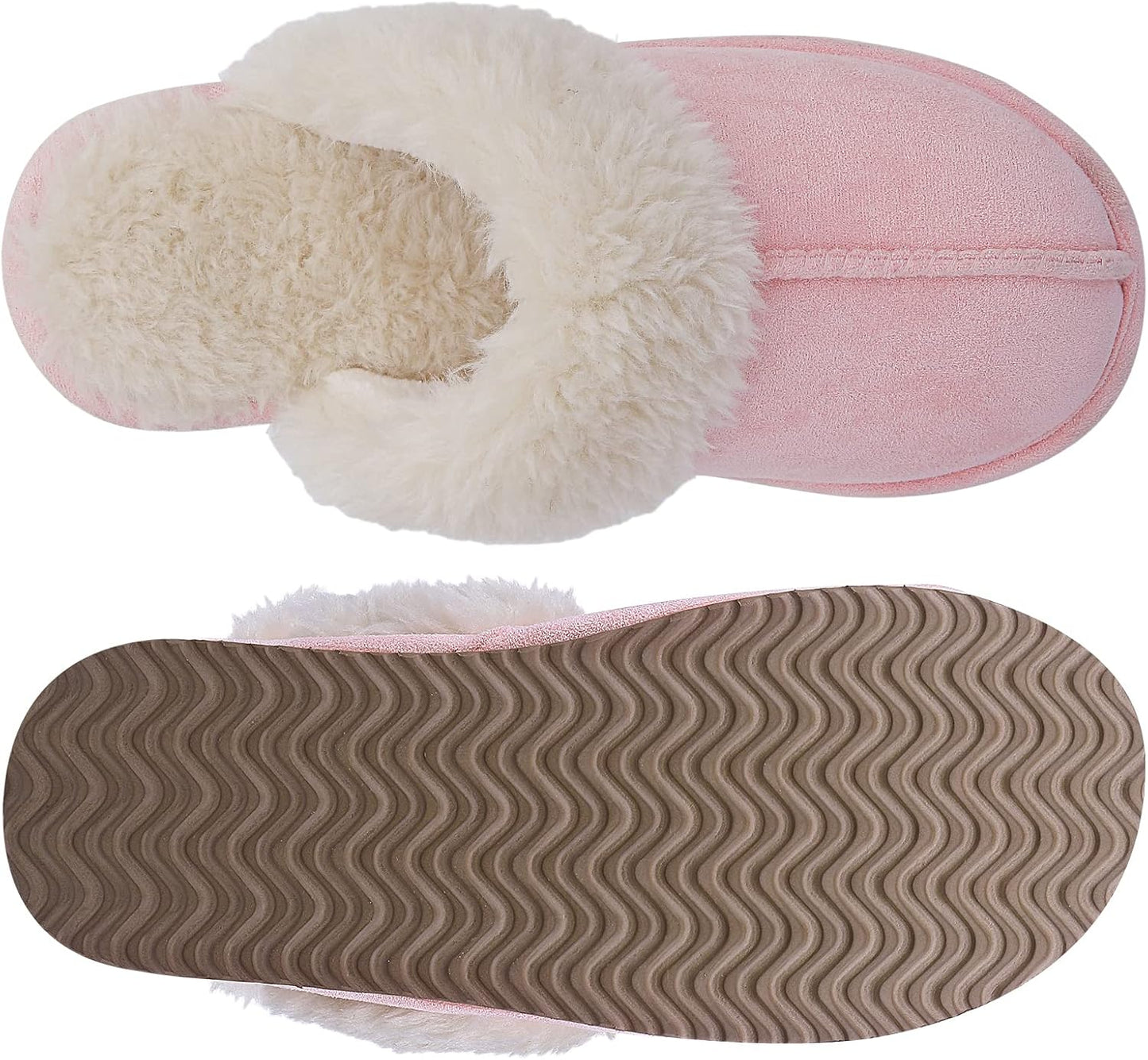 Fuzzy Memory Foam Slippers - SoftStep-Chestnut-4.5-Nora Luxe